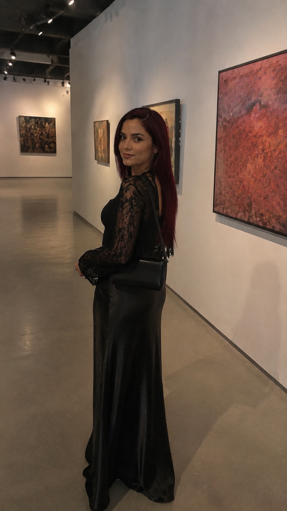Art gallery portrait low light