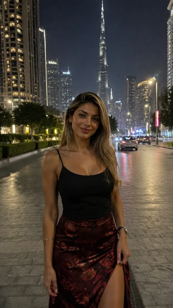 Standing in dubai streets